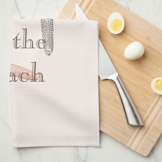 Linge De Cuisine Plage Blue Starfish (Quart Plié)