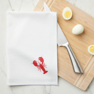 Linge De Cuisine Plage côtière de homard rouge Océan Maine Amusant