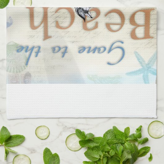 Linge De Cuisine Plage de Schnauzer (Plié)