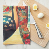 Linge De Cuisine Plage de tatouage (Quart Plié)