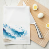 Linge De Cuisine Plage de vagues (Quart Plié)