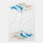 Linge De Cuisine Plage de vagues (Vertical)