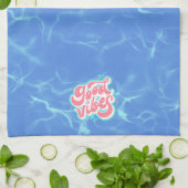 Linge De Cuisine Plage/piscine Good Vibes (Plié)
