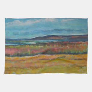Linge De Cuisine Plage Plage Dunes Peintes Sur La Côte Artwork Serv