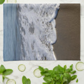 Linge De Cuisine Plage/Sable/Vagues (Plié)