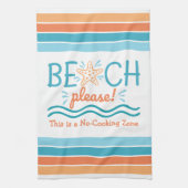 Linge De Cuisine Plage Zone Interdite de Cuisson Thème Côtiers (Vertical)