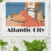 Linge De Cuisine Plages du New Jersey ~ Atlantic City (Plié)