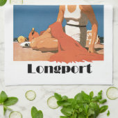 Linge De Cuisine Plages du New Jersey ~ Longport (Plié)