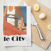 Linge De Cuisine Plages du New Jersey ~ Sea Isle City (Quart Plié)