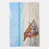 Linge De Cuisine Plages tropicales | Chaise de plage sur sable (Vertical)