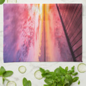 Linge De Cuisine Plages tropicales | Coucher de soleil aux Maldives (Plié)