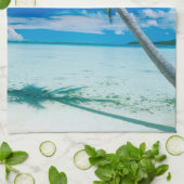 Linge De Cuisine Plages tropicales | Plage du motu Tofari, Bora Bor (Plié)