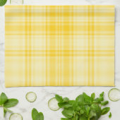 Linge De Cuisine Plaid 1 - Jaune (Plié)