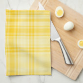 Linge De Cuisine Plaid 1 - Jaune (Quart Plié)