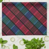 Linge De Cuisine Plaid, beau plaid, plaid multicolore, tartan (Plié)
