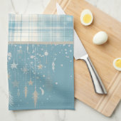 Linge De Cuisine Plaid bleu (Quart Plié)