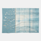 Linge De Cuisine Plaid bleu (Horizontal)