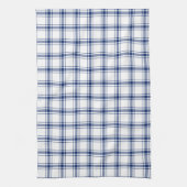 Linge De Cuisine Plaid Bleu et Blanc Marin (Vertical)