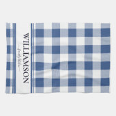Linge De Cuisine Plaid Bleu Famille Classique (Horizontal)