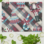 Linge De Cuisine Plaid Blue Burgundy (Plié)