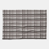 Linge De Cuisine Plaid Brown et blanc (Horizontal)