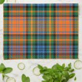 Linge De Cuisine Plaid Clan Murray Orange Blue Green Check Tartan (Plié)