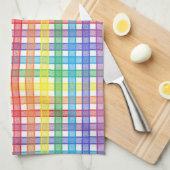 Linge De Cuisine Plaid d'arc-en-ciel (Quart Plié)