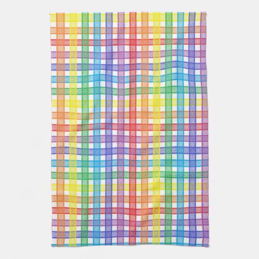 Linge De Cuisine Plaid d'arc-en-ciel (Vertical)