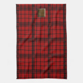 Linge De Cuisine Plaid de Buffalo avec la feuille d'érable (Vertical)