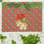 Linge De Cuisine Plaid de Noël avec des anges (Plié)