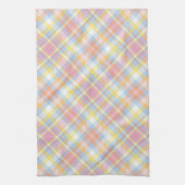 Linge De Cuisine Plaid en pastel de rayure (Vertical)