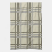 Linge De Cuisine Plaid gris et crème (Vertical)