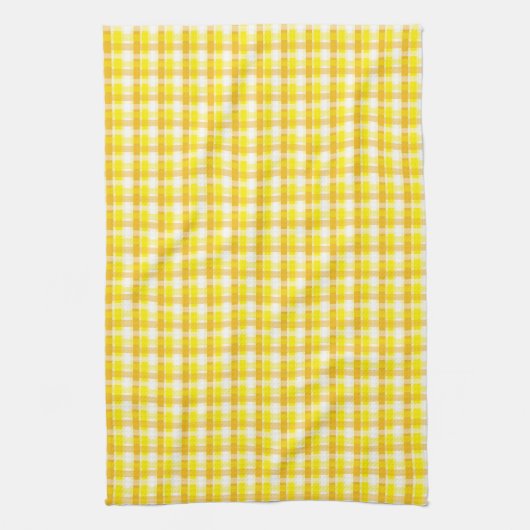Linge De Cuisine Plaid jaune (Vertical)