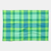 Linge De Cuisine Plaid moderne de la moitié du siècle - vert et (Horizontal)
