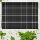 Linge De Cuisine Plaid noir (Plié)