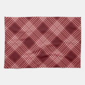 Linge De Cuisine Plaid Rouge Et Blanc (Horizontal)