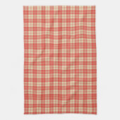Linge De Cuisine Plaid rouge et blanc (Vertical)