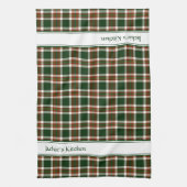 Linge De Cuisine Plaid rouge, vert et crème (Vertical)