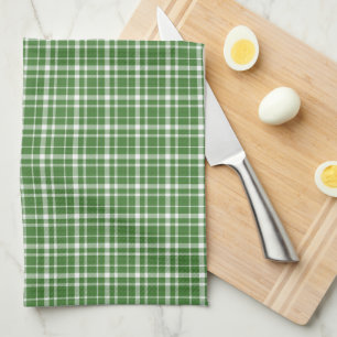 Linge De Cuisine Plaid vert