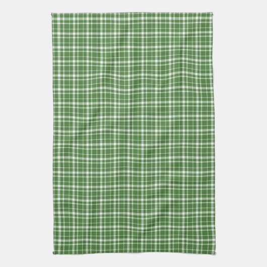Linge De Cuisine Plaid vert (Vertical)