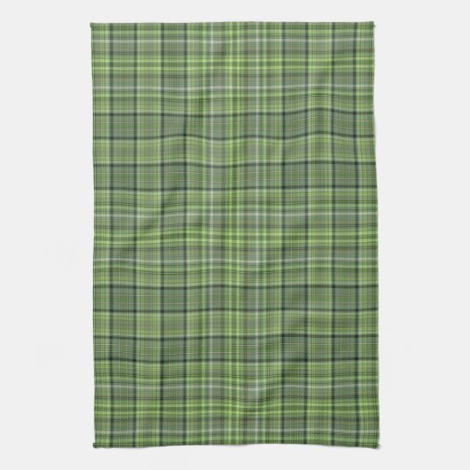Linge De Cuisine Plaid vert (Vertical)
