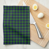 Linge De Cuisine Plaid vert bleu Lamont tartan (Quart Plié)
