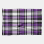 Linge De Cuisine Plaid Violet Et Noir (Horizontal)