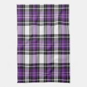 Linge De Cuisine Plaid Violet Et Noir (Vertical)