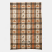 Linge De Cuisine Plaids de citrouille d'automne (Vertical)