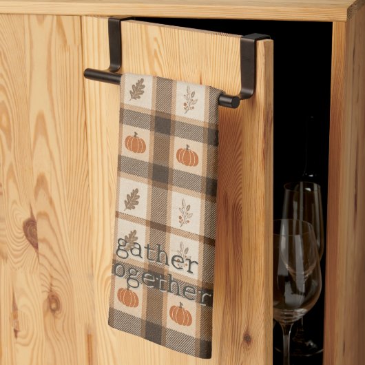 Linge De Cuisine Plaids de citrouille d'automne (Pliage en tiers)