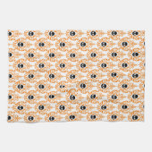 Linge De Cuisine Plaisant Orange Black Halloween Crâne (Horizontal)