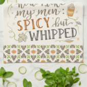 Linge De Cuisine Plaisanterie drôle de Latte d'épice de citrouille (Plié)