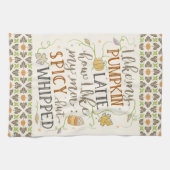 Linge De Cuisine Plaisanterie drôle de Latte d'épice de citrouille (Horizontal)