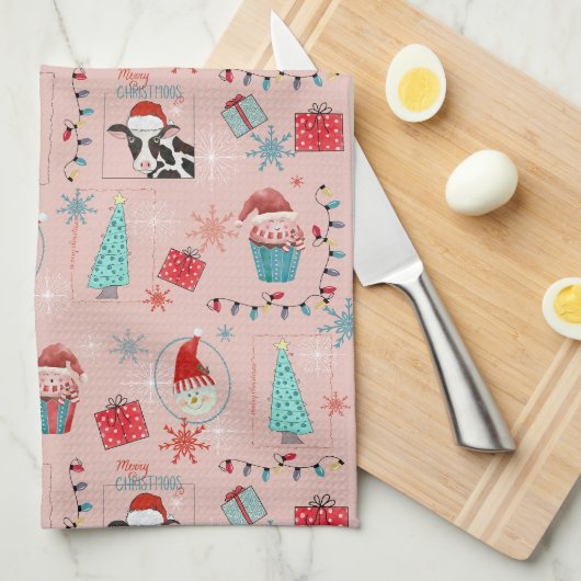 Linge De Cuisine Plaisir de Noël (Quart Plié)